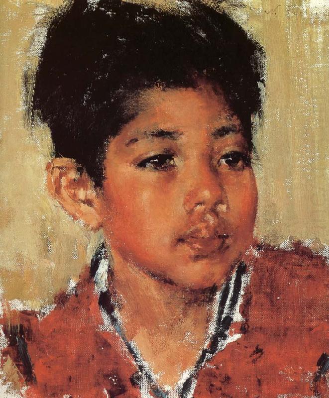 Indian Boy in red, Nikolay Fechin